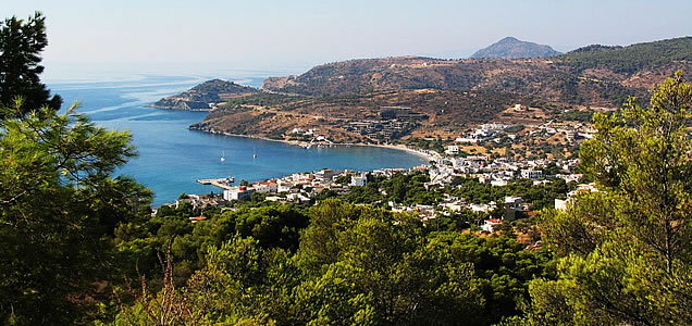 view towards Agia Marina