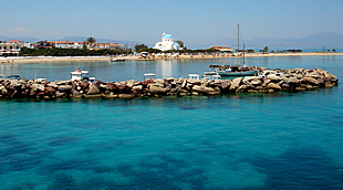 The harbour and beach of Skala - Agistri