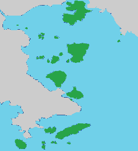 Aegina island on map