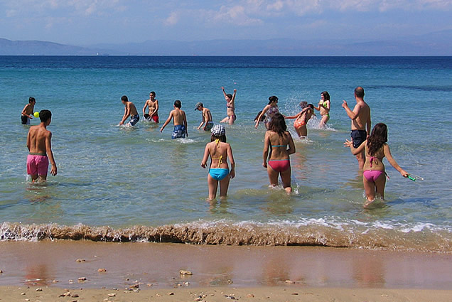 Beach fun at Vagia
