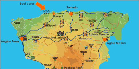 Map Aegina