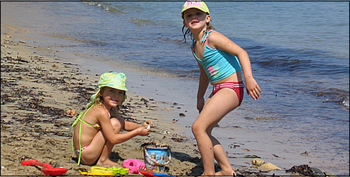 kids on Aegina island