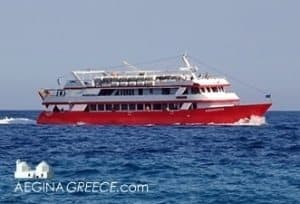 Alexandros Ferry heading towards Souvala and Agia Marina
