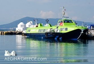 Hellenic Seaways Flying Dolphin Aegina town